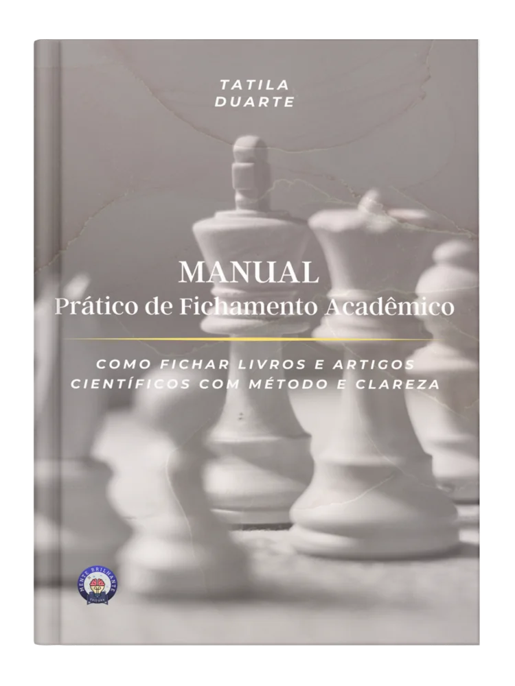 Capa de Manual Prático de Fichamento Acadêmico